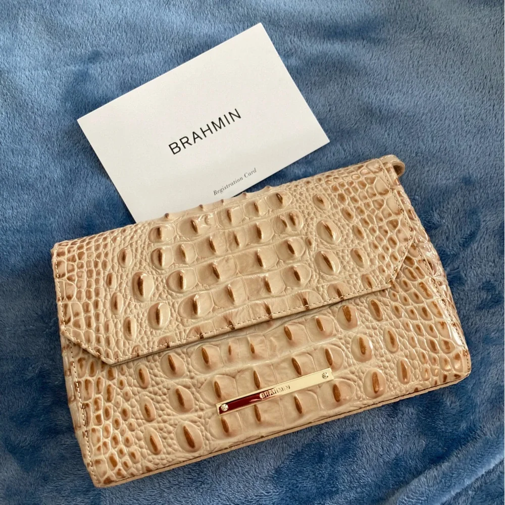 EUC Brahmin Carina Purse Champagne - Picture 6 of 10